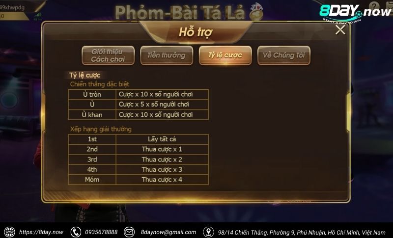 Giao dien game Ta La Phom 8Day - Hinh 4